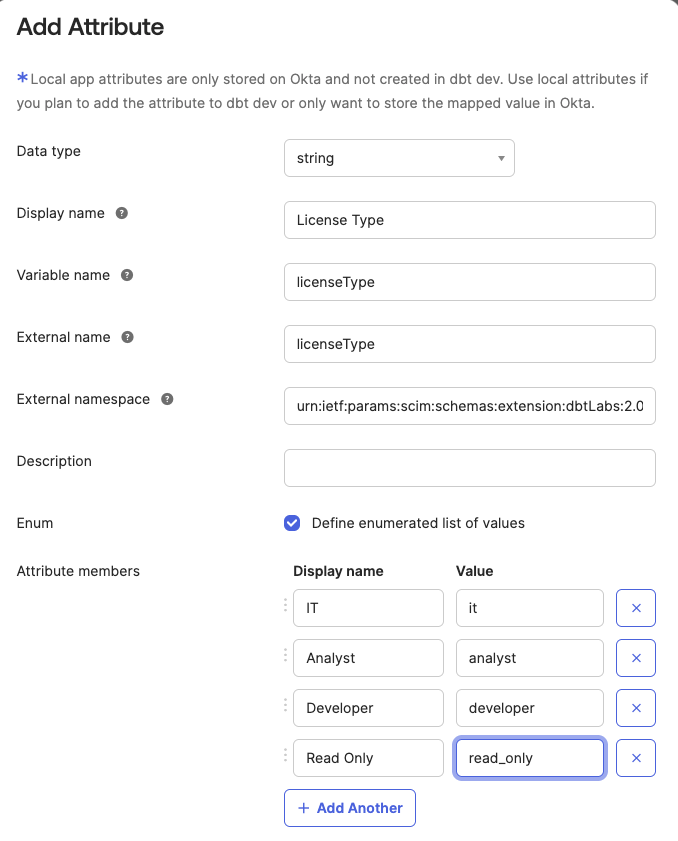 Enter the fields as they appear in the image. Ensure the cases match.